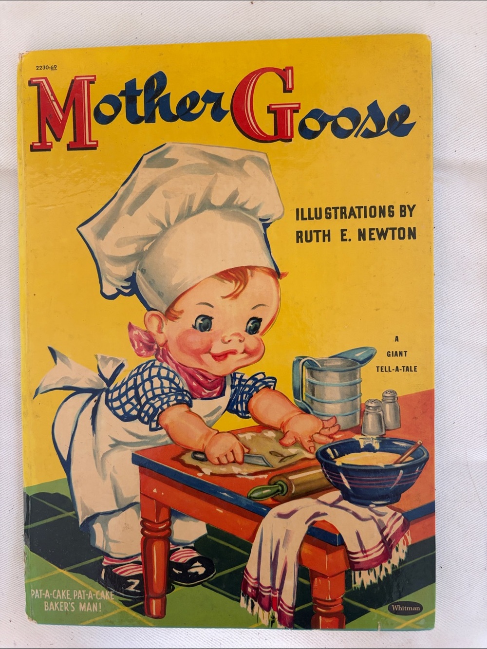 Mother Goose Illustrated Children's Book - 1943-13”Tall!